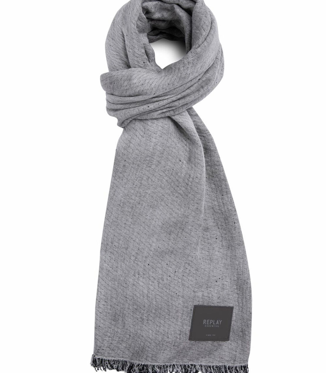 モダールブレンド フリンジスカーフ 詳細画像 ライトアイロングレー 1